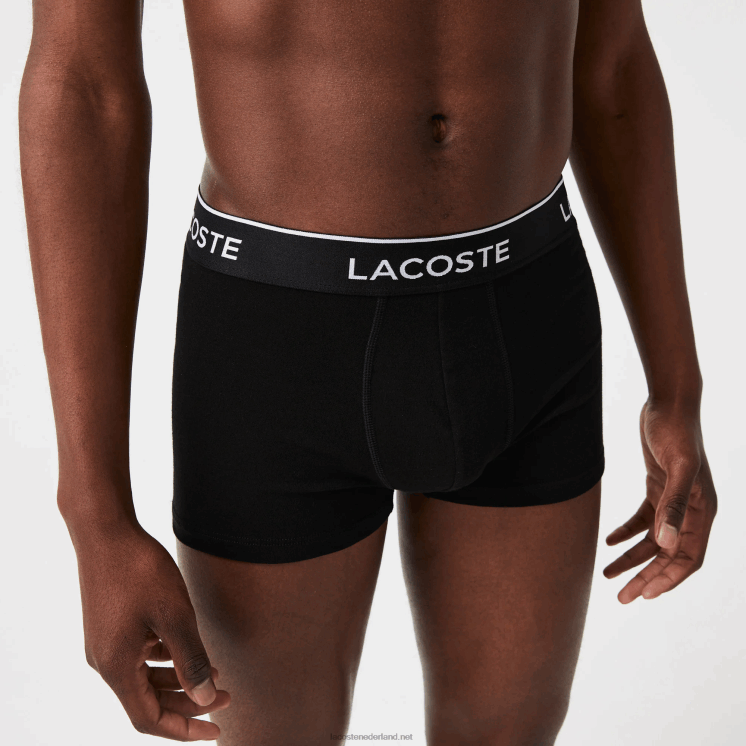 Lacoste casual boxershort 3-pack 0828H484 zwart 031 Heren