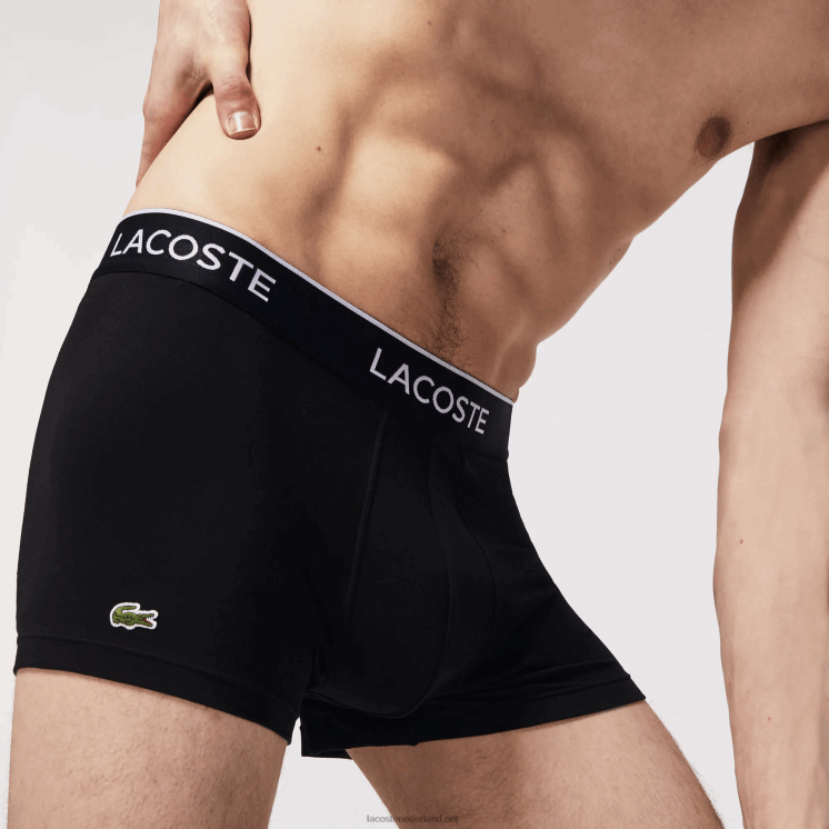 Lacoste casual boxershort 3-pack 0828H484 zwart 031 Heren
