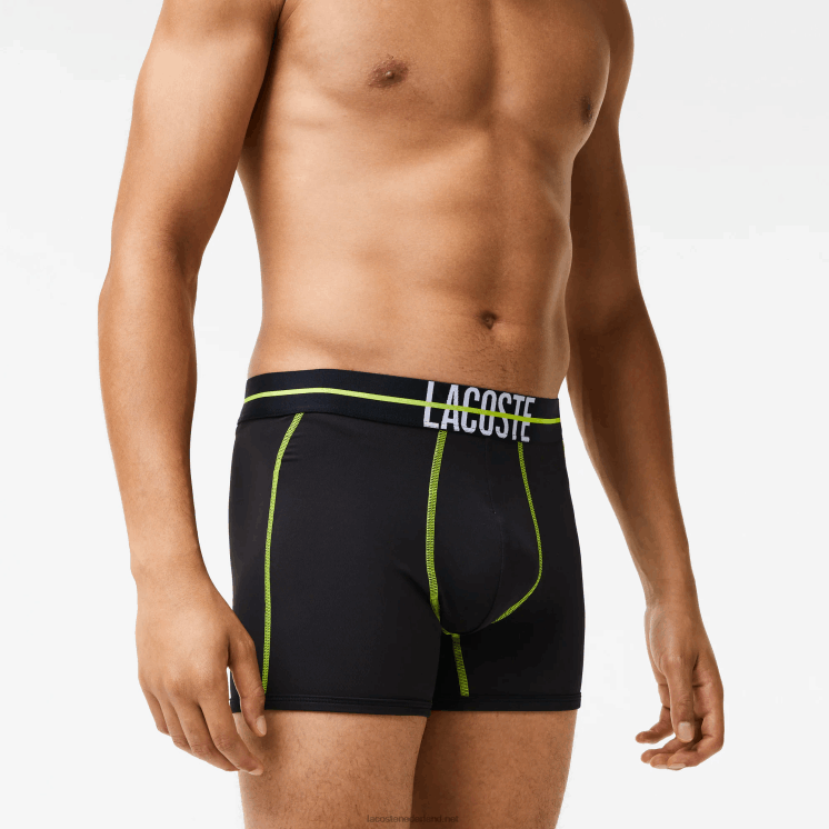 Lacoste naadloze jersey kofferbak 0828H1492 zwart geel 9y2 Heren