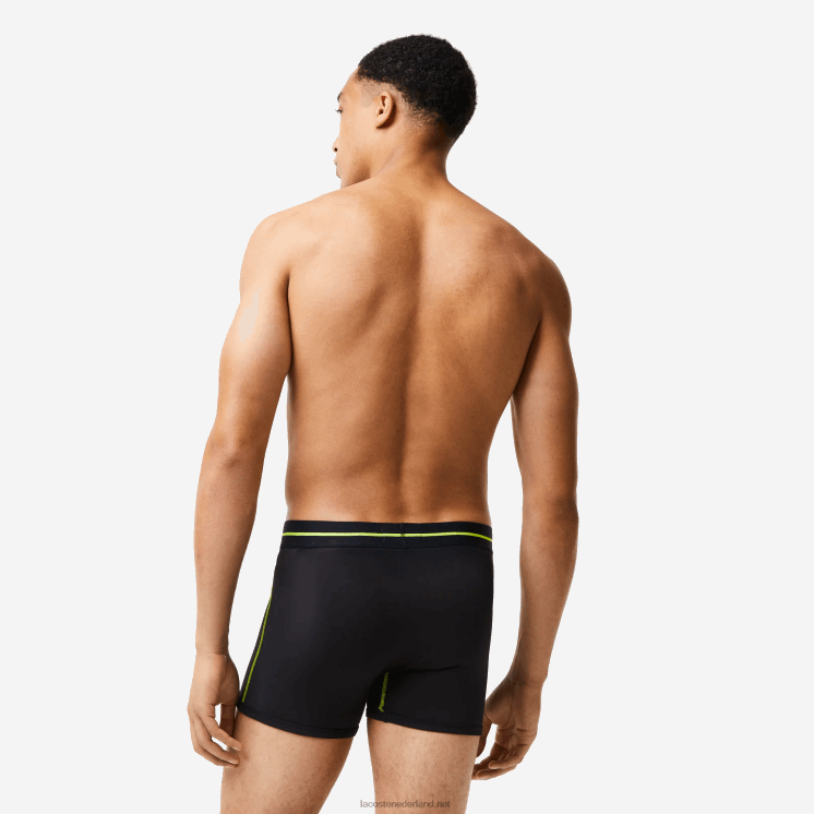 Lacoste naadloze jersey kofferbak 0828H1492 zwart geel 9y2 Heren