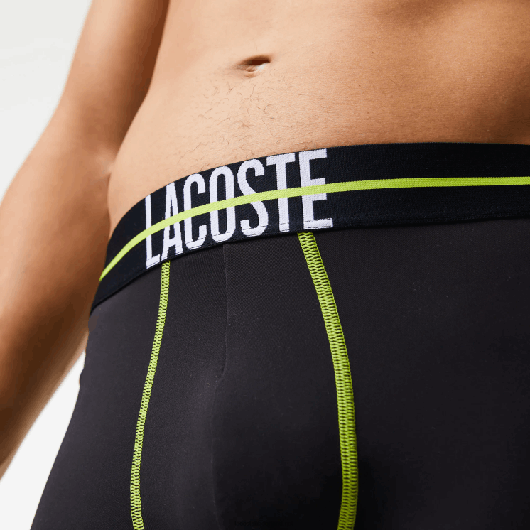 Lacoste naadloze jersey kofferbak 0828H1492 zwart geel 9y2 Heren