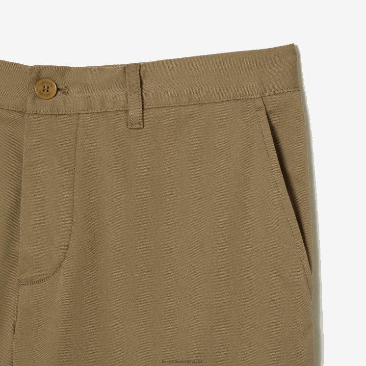 Lacoste Slim fit bermuda van stretchkatoen 0828H431 beige cb8 Heren