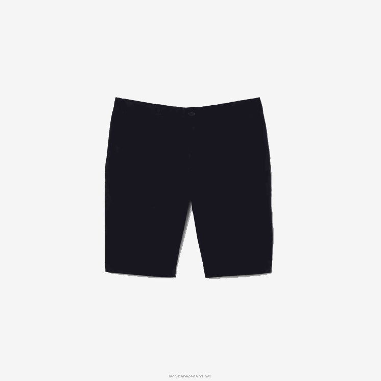 Lacoste Slim fit bermuda van stretchkatoen 0828H454 marineblauw hde Heren