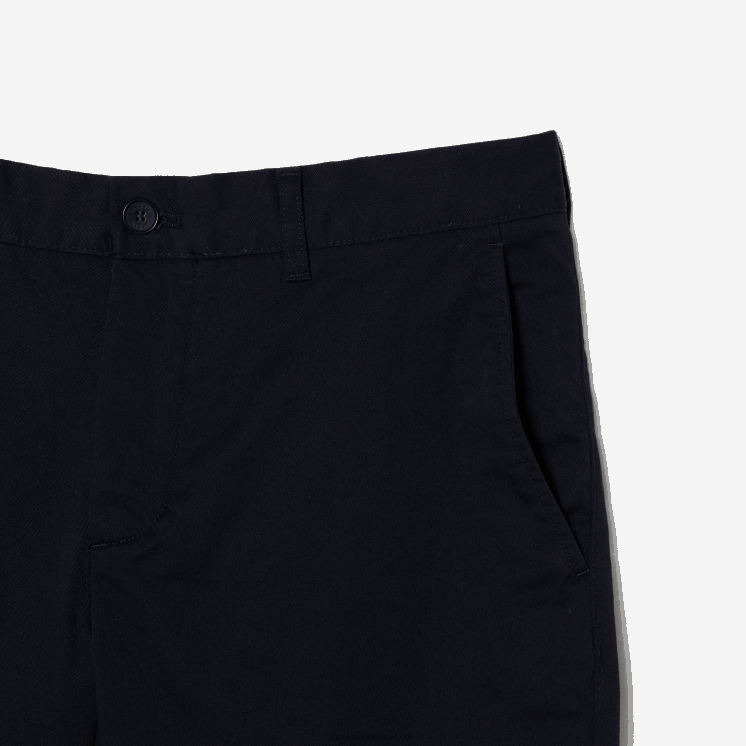 Lacoste Slim fit bermuda van stretchkatoen 0828H454 marineblauw hde Heren