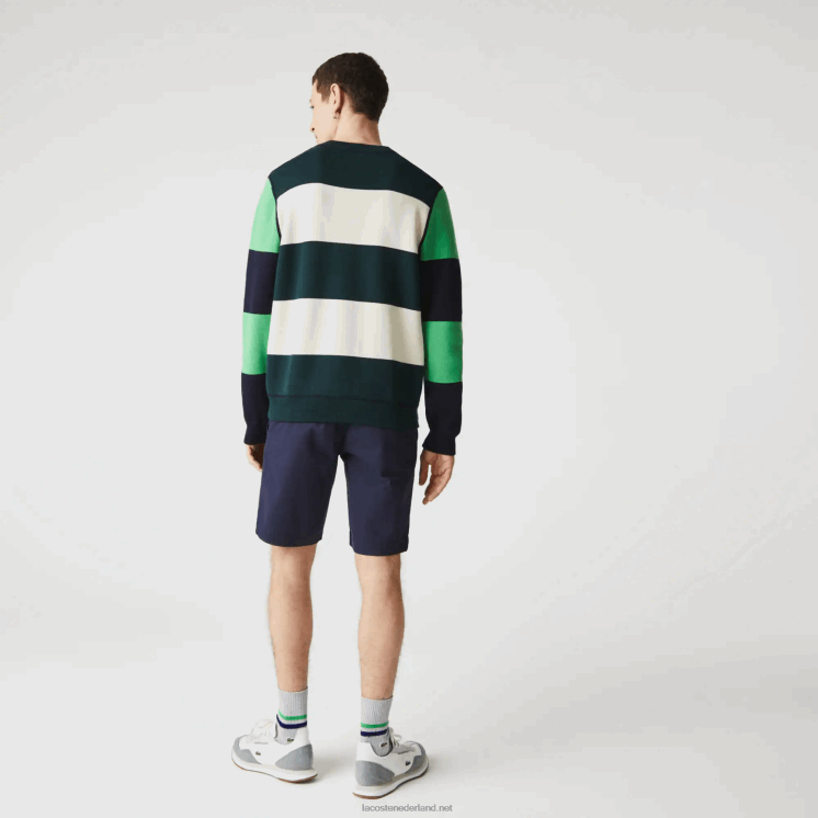 Lacoste Slim fit stretch gabardine short 0828H554 marineblauw 166 Heren