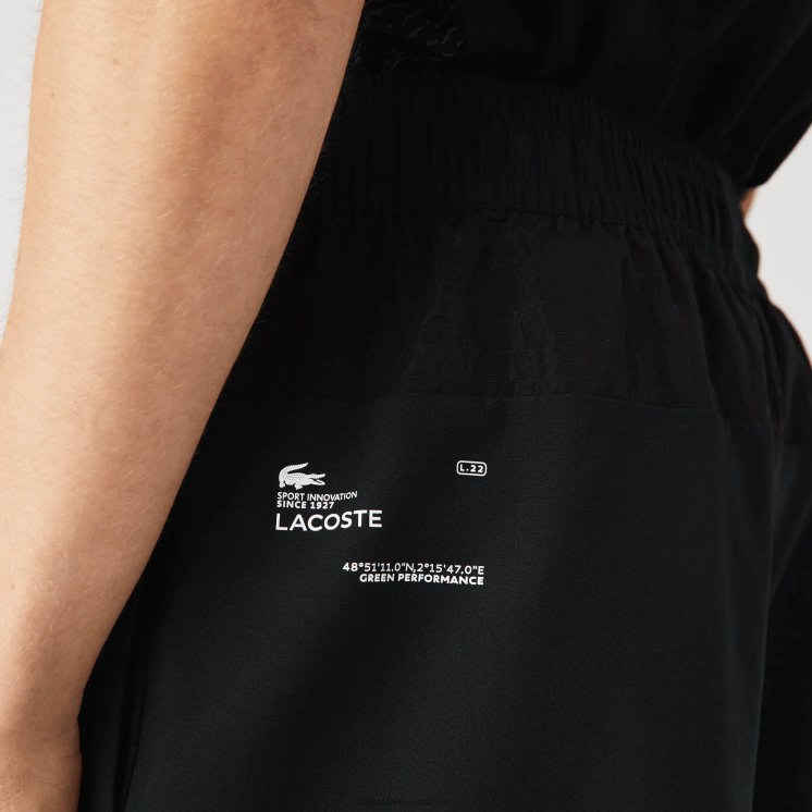 Lacoste gelaagde sportbroek 0828H1545 zwart groen wit 9az Heren
