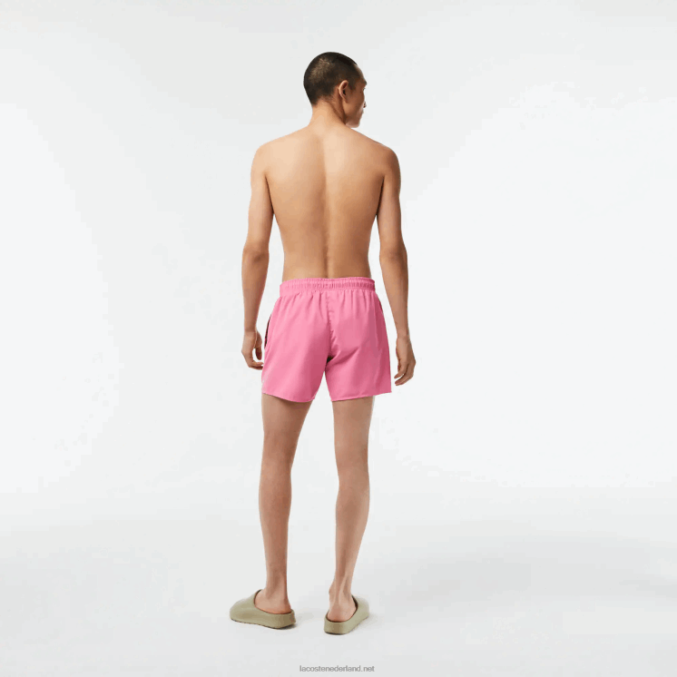 Lacoste lichte sneldrogende zwembroek 0828H533 roze groen w4i Heren