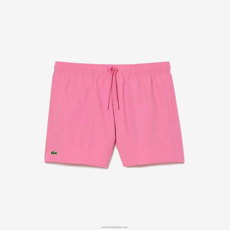 Lacoste lichte sneldrogende zwembroek 0828H533 roze groen w4i Heren