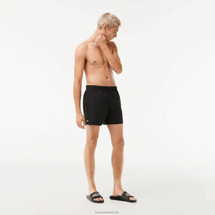 Lacoste lichte sneldrogende zwembroek 0828H534 zwart groen 964 Heren