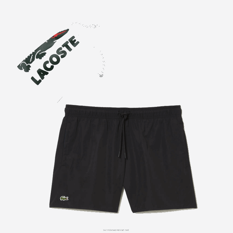 Lacoste lichte sneldrogende zwembroek 0828H535 zwart marineblauw dy4 Heren