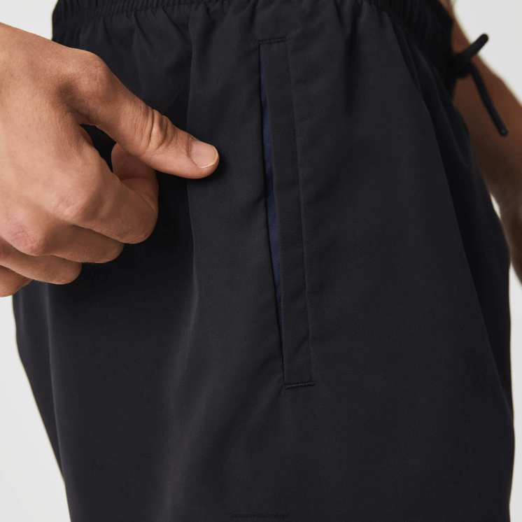 Lacoste lichte sneldrogende zwembroek 0828H535 zwart marineblauw dy4 Heren