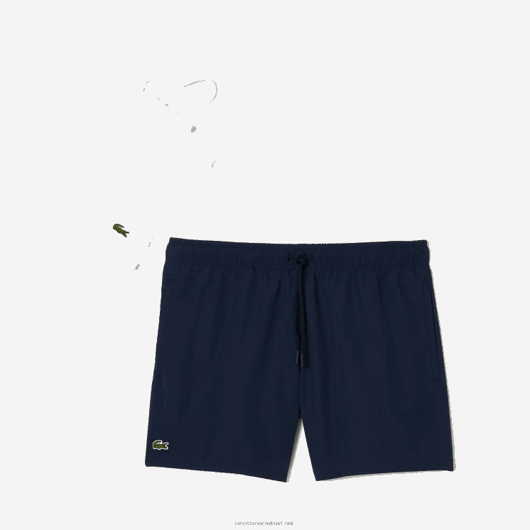 Lacoste lichte sneldrogende zwembroek 0828H536 marineblauw groen 802 Heren