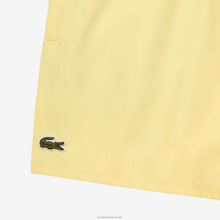Lacoste lichte sneldrogende zwembroek 0828H539 geel groen 7sh Heren