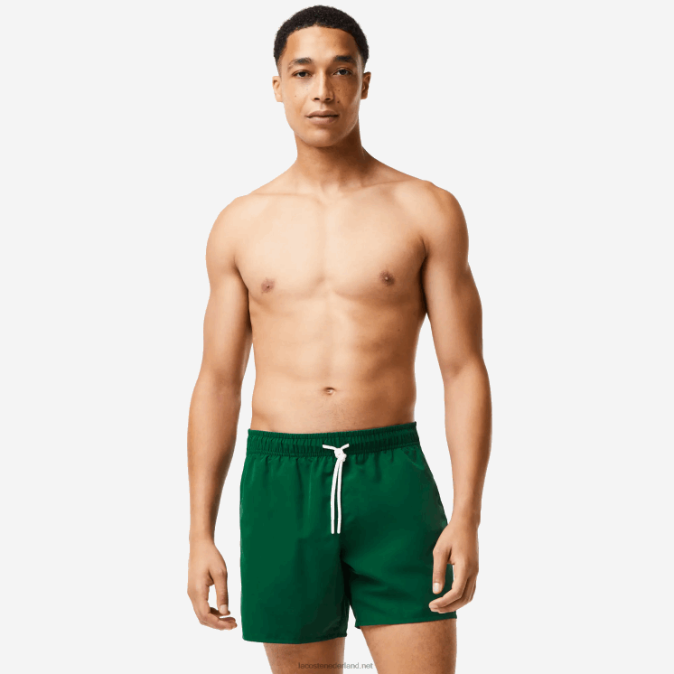 Lacoste lichte sneldrogende zwembroek 0828H540 groen marineblauw 381 Heren