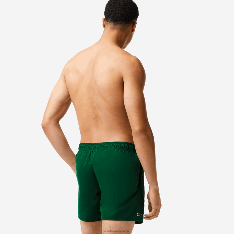Lacoste lichte sneldrogende zwembroek 0828H540 groen marineblauw 381 Heren