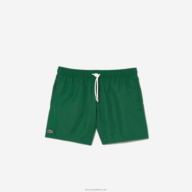 Lacoste lichte sneldrogende zwembroek 0828H540 groen marineblauw 381 Heren