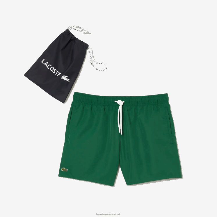 Lacoste lichte sneldrogende zwembroek 0828H540 groen marineblauw 381 Heren