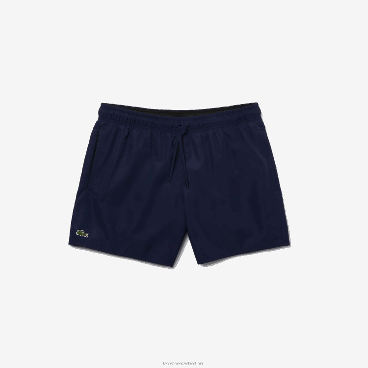 Lacoste lichte sneldrogende zwembroek 0828H541 marineblauw zwart jb1 Heren
