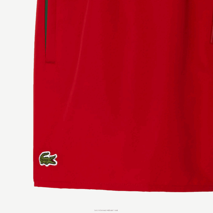 Lacoste lichte sneldrogende zwembroek 0828H542 rood groen 8un Heren