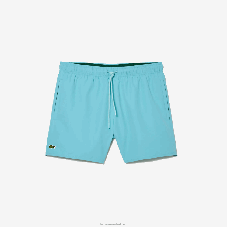 Lacoste lichte sneldrogende zwembroek 0828H543 turkoois groene vyi Heren