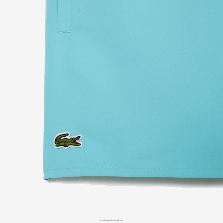 Lacoste lichte sneldrogende zwembroek 0828H543 turkoois groene vyi Heren