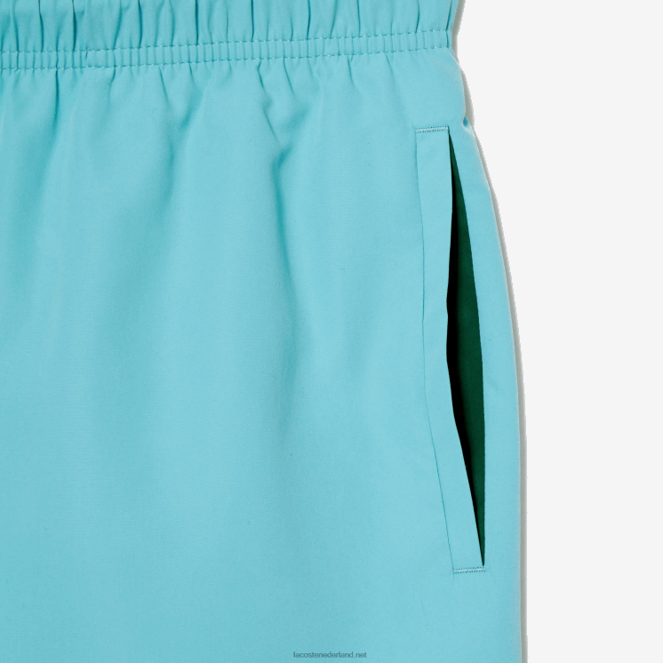 Lacoste lichte sneldrogende zwembroek 0828H543 turkoois groene vyi Heren