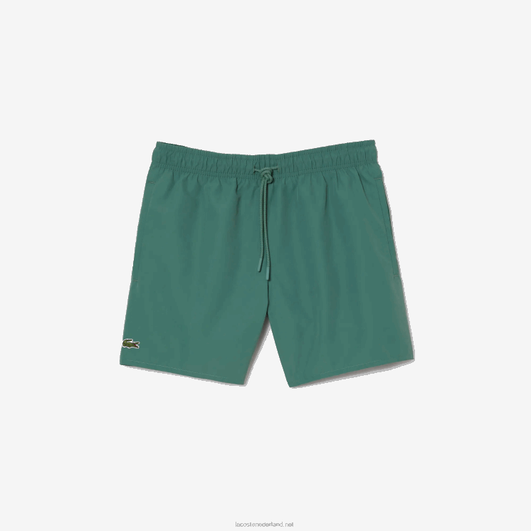Lacoste lichte sneldrogende zwembroek 0828H546 kaki groen wij Heren