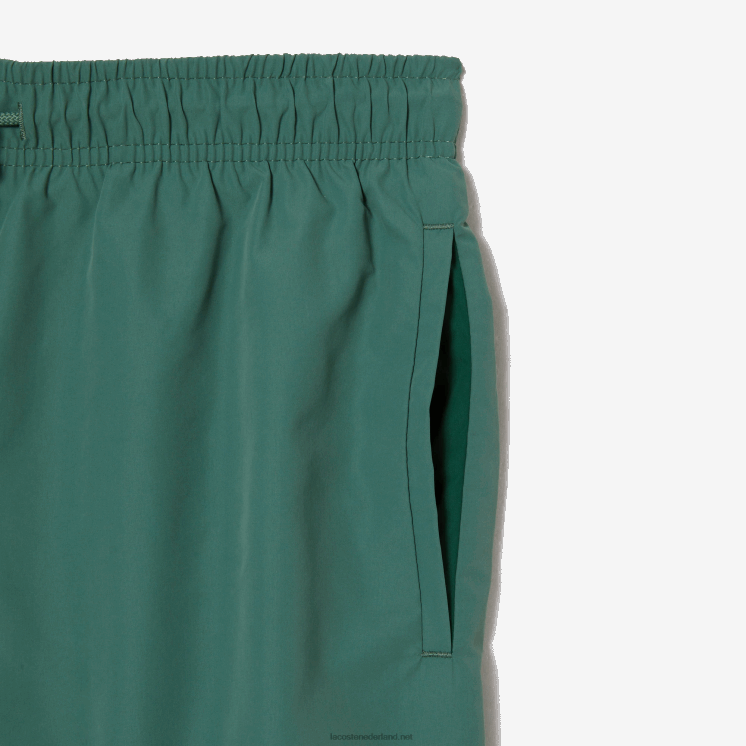 Lacoste lichte sneldrogende zwembroek 0828H546 kaki groen wij Heren