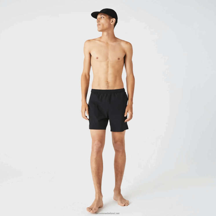 Lacoste lichte zwembroek 0828H1681 zwart 031 Heren