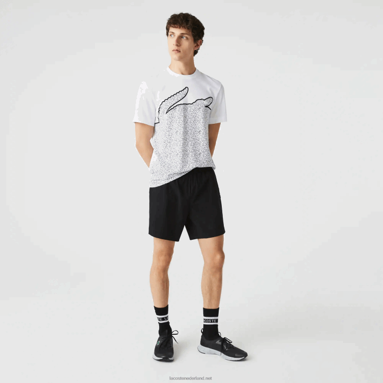 Lacoste lichte zwembroek 0828H1681 zwart 031 Heren