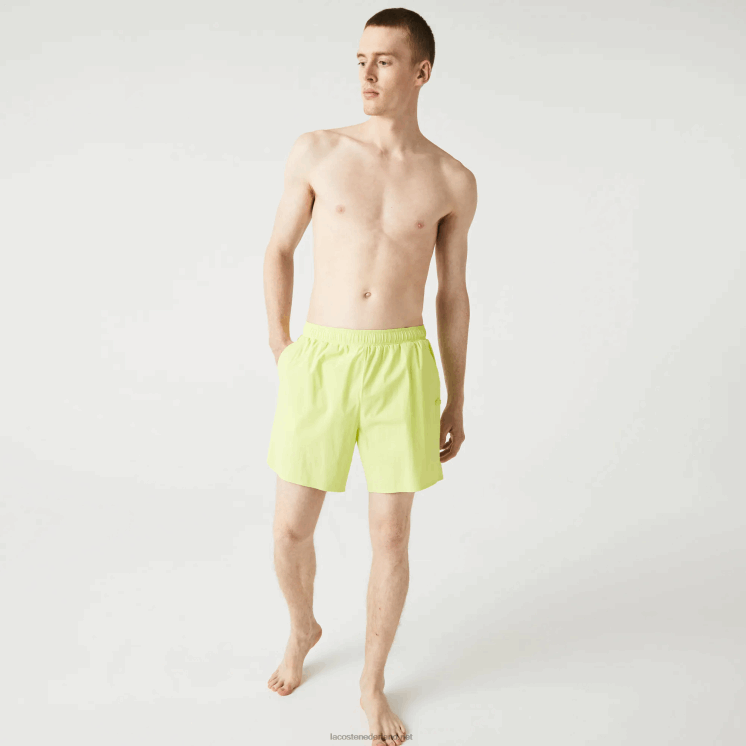 Lacoste lichte zwembroek 0828H1684 flitsende gele tuk Heren