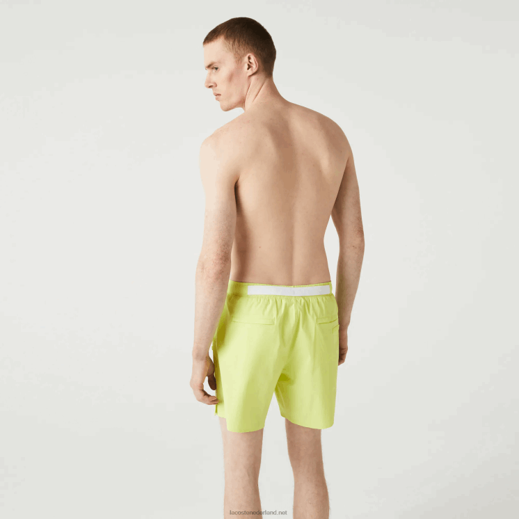 Lacoste lichte zwembroek 0828H1684 flitsende gele tuk Heren