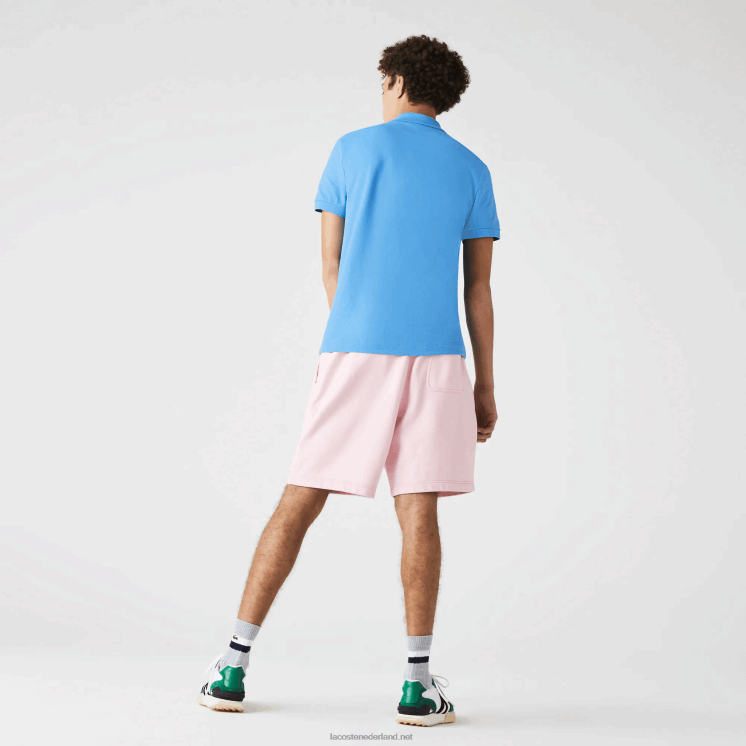 Lacoste live gevlekte katoenen fleece short 0828H1611 roze hcq Heren