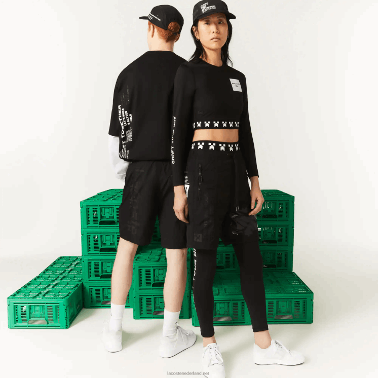 Lacoste live x minecraft nylon bermuda 0828H1634 zwart 031 Heren