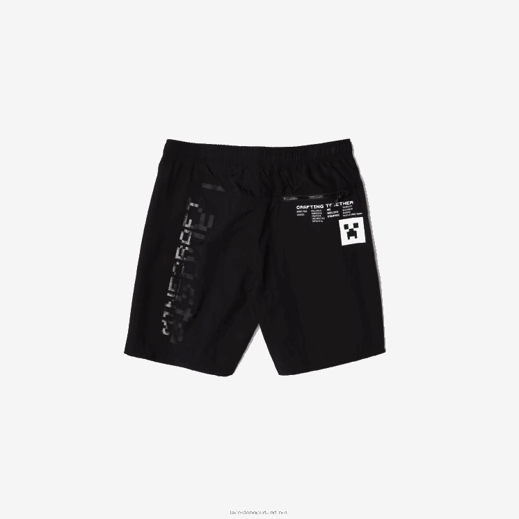 Lacoste live x minecraft nylon bermuda 0828H1634 zwart 031 Heren