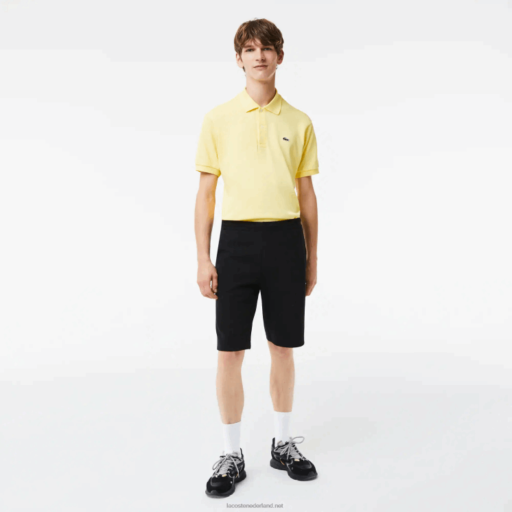 Lacoste short van stretchkatoenmix 0828H1390 zwart 031 Heren