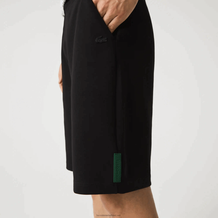 Lacoste short van stretchkatoenmix 0828H1390 zwart 031 Heren