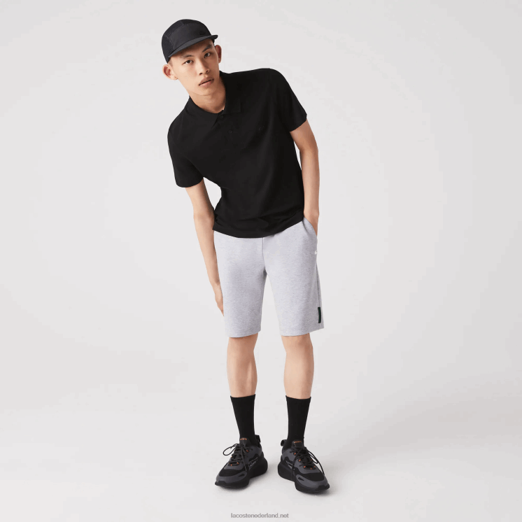 Lacoste short van stretchkatoenmix 0828H1391 grijze chine ca Heren