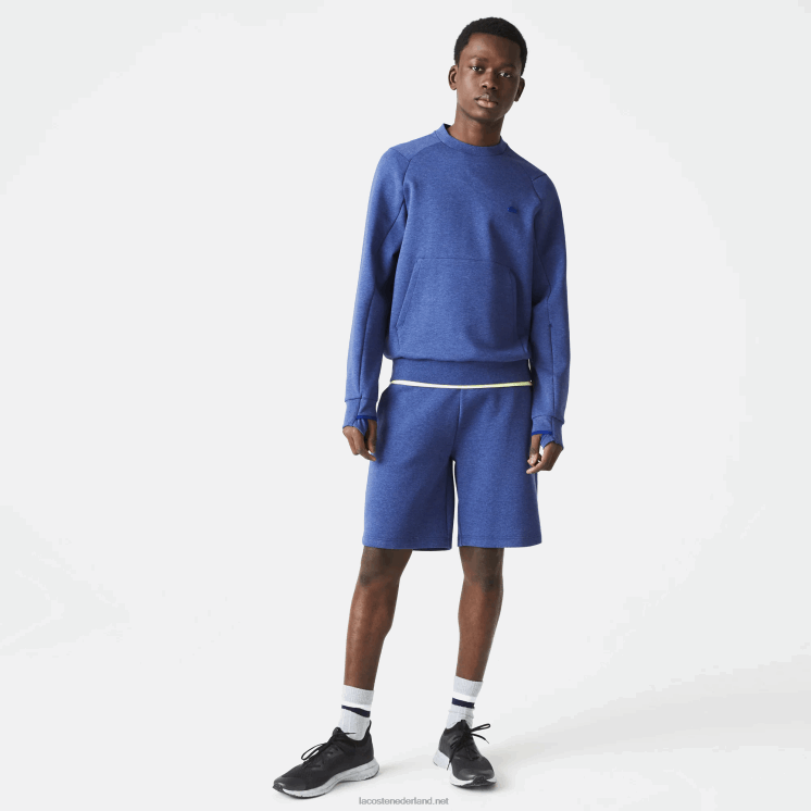 Lacoste short van stretchkatoenmix 0828H1392 blauw chine hjd Heren