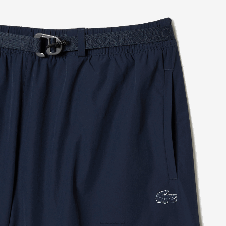 Lacoste sneldrogende zwembroek met logostreep 0828H528 blauwe kxe Heren