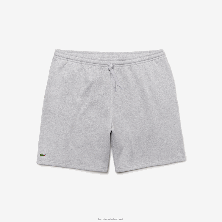 Lacoste sport extra grote fleece short 0828H1521 grijze chine ca Heren