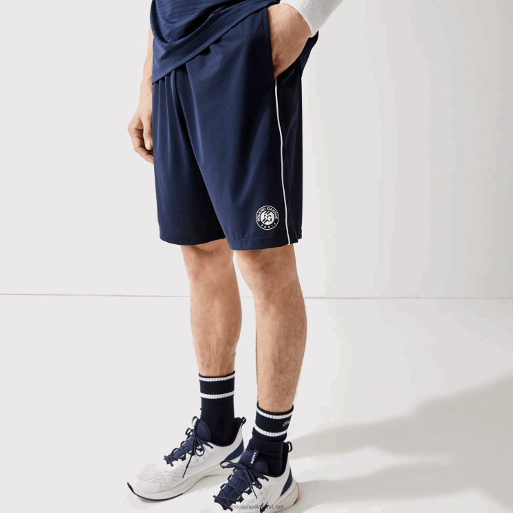 Lacoste sport french open edition lichtgewicht stretch short 0828H1546 wit marineblauw r20 Heren