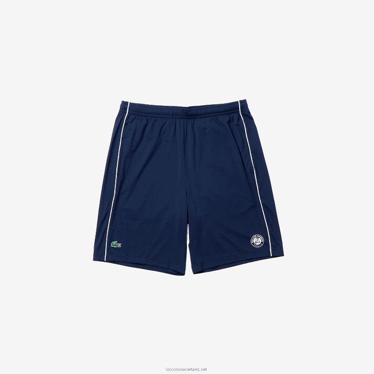 Lacoste sport french open edition lichtgewicht stretch short 0828H1546 wit marineblauw r20 Heren