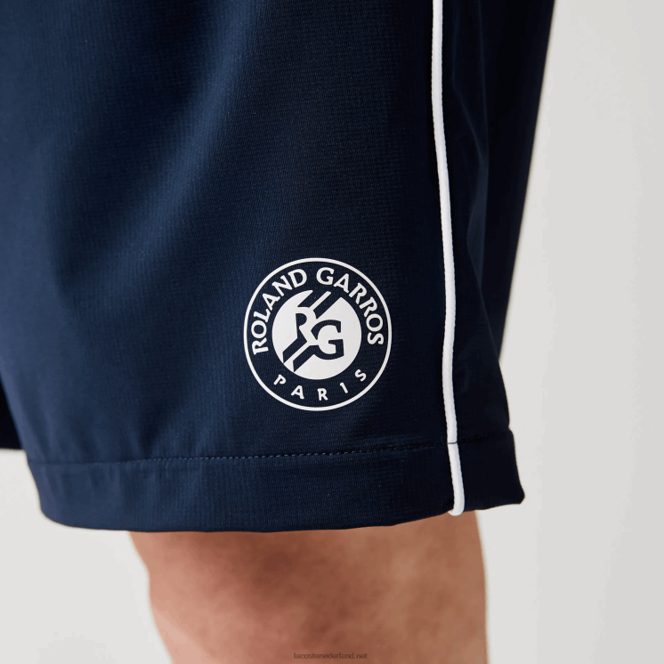Lacoste sport french open edition lichtgewicht stretch short 0828H1546 wit marineblauw r20 Heren