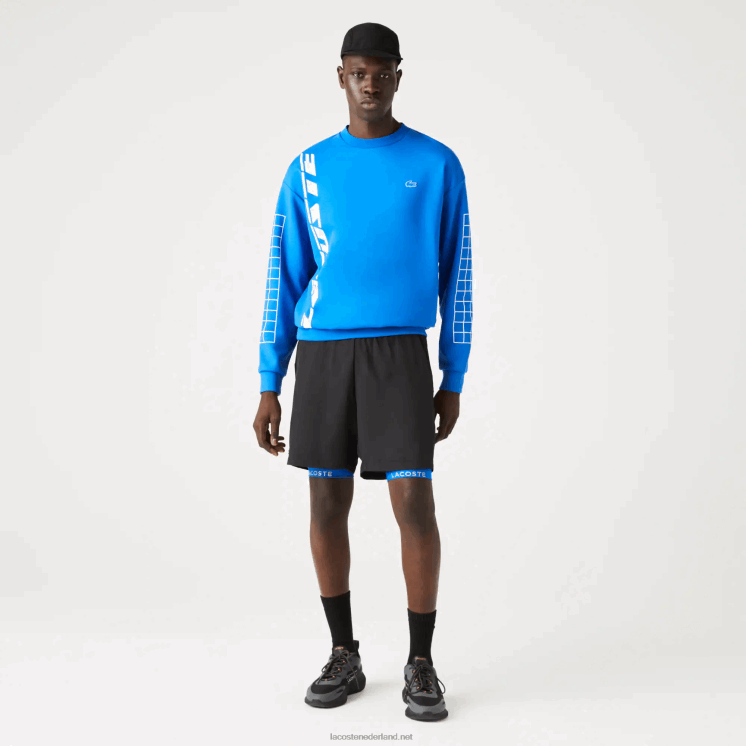 Lacoste sport ingebouwde voering 3-in-1 shorts 0828H1423 zwart blauw 985 Heren