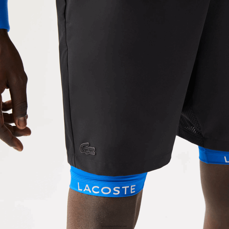 Lacoste sport ingebouwde voering 3-in-1 shorts 0828H1423 zwart blauw 985 Heren