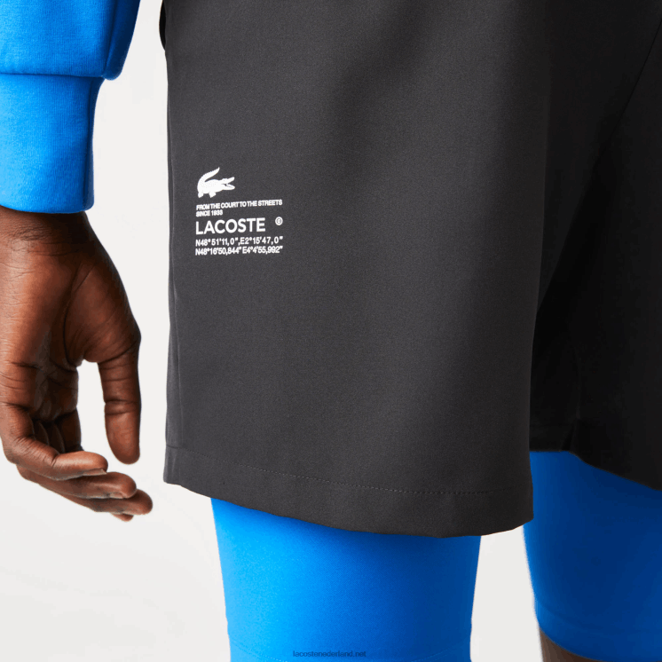 Lacoste sport ingebouwde voering 3-in-1 shorts 0828H1423 zwart blauw 985 Heren