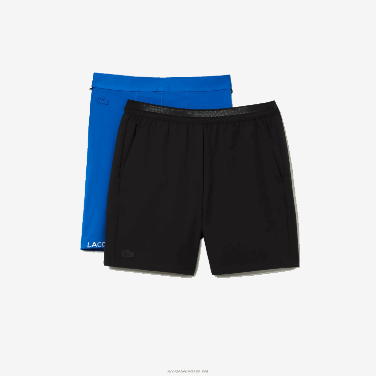 Lacoste sport ingebouwde voering 3-in-1 shorts 0828H1423 zwart blauw 985 Heren