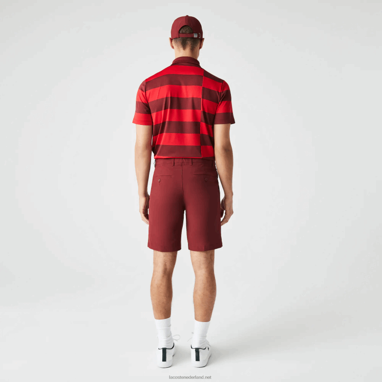 Lacoste sport lichtgewicht stretch golfshort 0828H445 bordeaux zs1 Heren