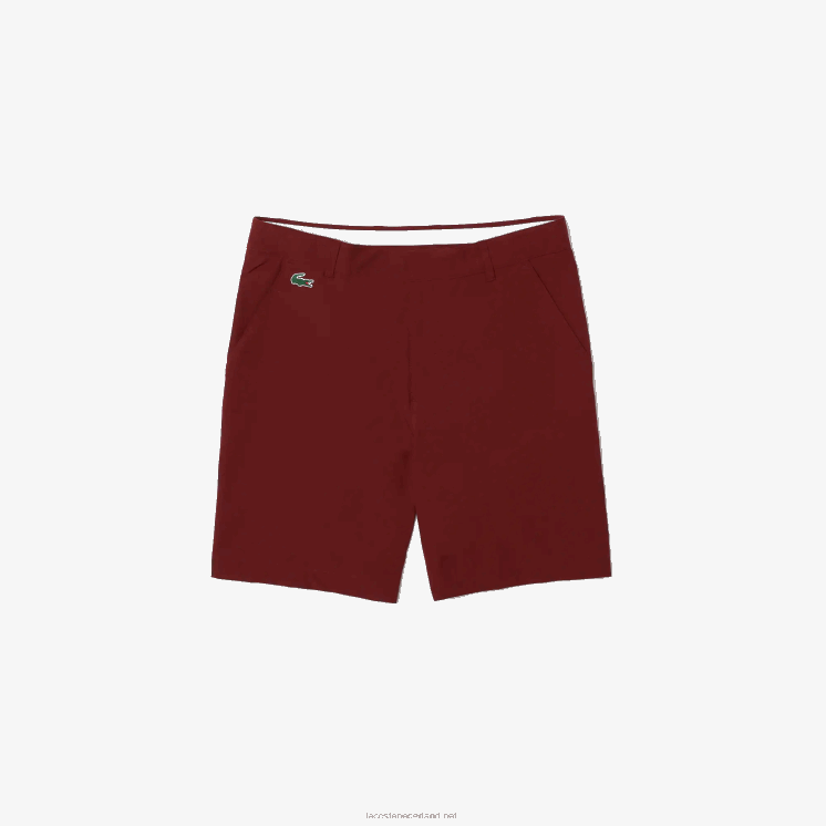 Lacoste sport lichtgewicht stretch golfshort 0828H445 bordeaux zs1 Heren